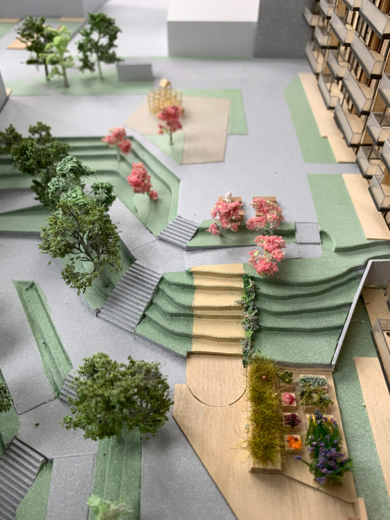 Modell av boligprosjekt – Borgen Løren
