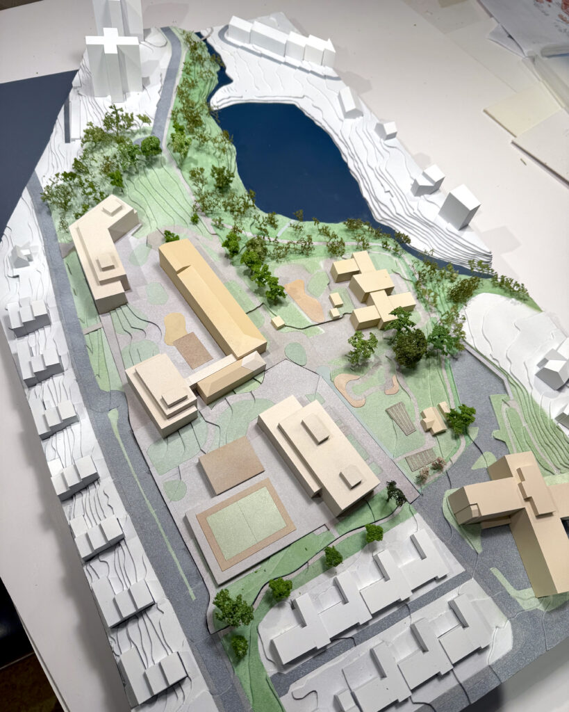 Modell av Smestad Skole
