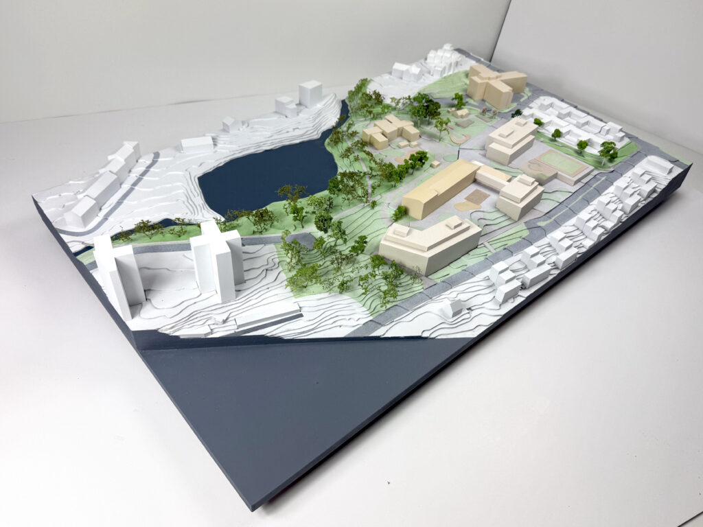 Modell av Smestad Skole