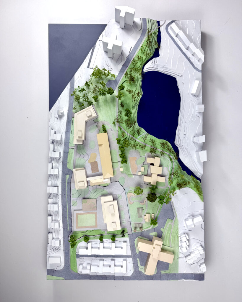 Modell av Smestad Skole