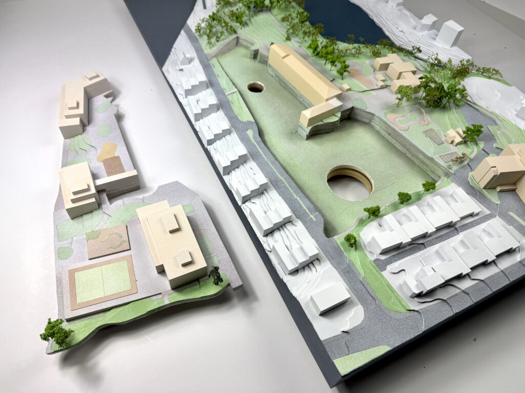 Modell av Smestad Skole
