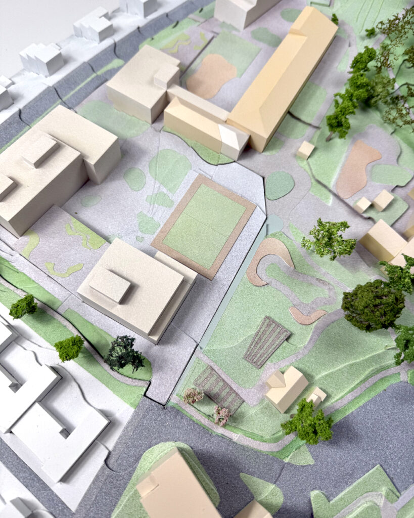 Modell av Smestad Skole