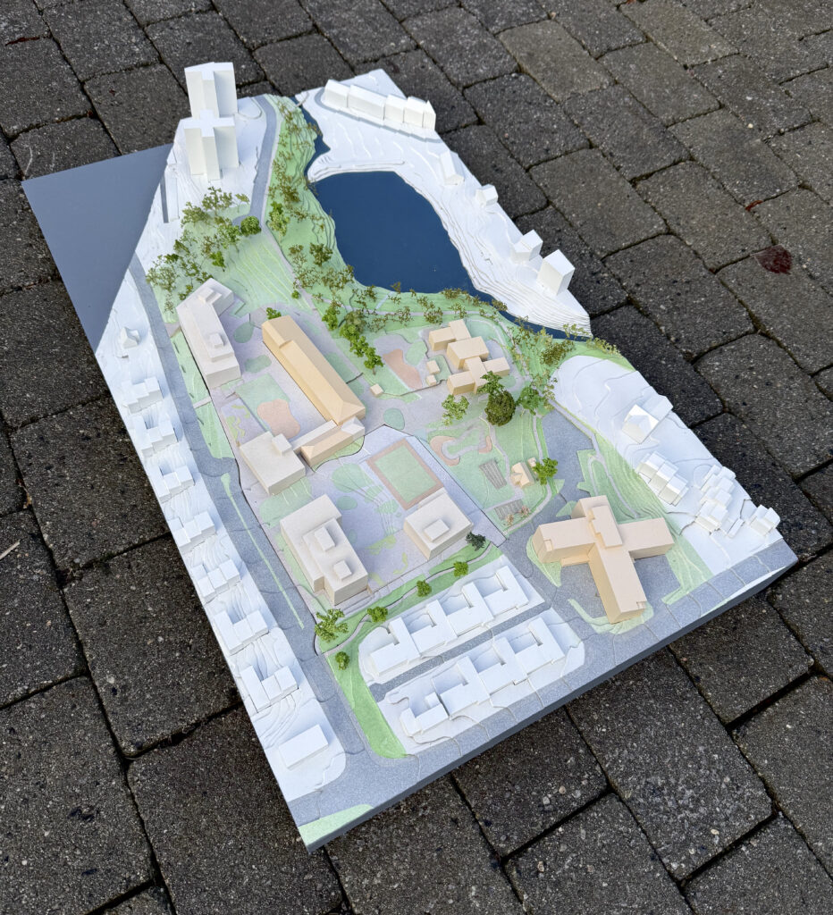 Modell av Smestad Skole